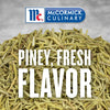 McCormick Culinary Rosemary with the text Piney Fresh Flavor.