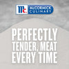 McCormick Culinary logo with the tagline Perfectly tender meat every time on a white background.