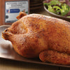A roasted chicken seasoned with McCormick Rotisserie Chicken Seasoning.