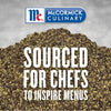 McCormick Culinary logo with a pile of black peppercorns and the text Sourced for Chefs to Inspire Menus.