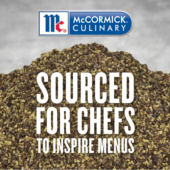 McCormick Culinary logo with a pile of black peppercorns and the text Sourced for Chefs to Inspire Menus.