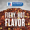 McCormick Culinary logo with red pepper flakes and the text Fiery Hot Flavor
