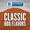 McCormick Culinary logo with a pile of BBQ seasoning and the text Classic BBQ Flavors