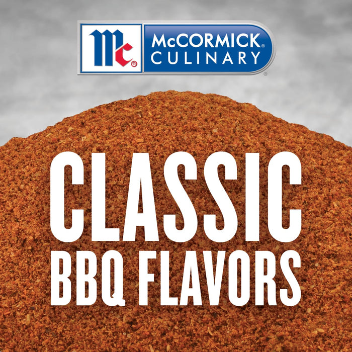 McCormick Culinary logo with a pile of BBQ seasoning and the text Classic BBQ Flavors