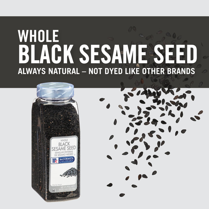 McCormick Culinary Whole Black Sesame Seed, 18.0 oz