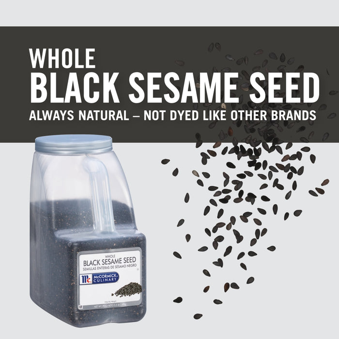 McCormick Culinary Whole Black Sesame Seed, 5.5 lb