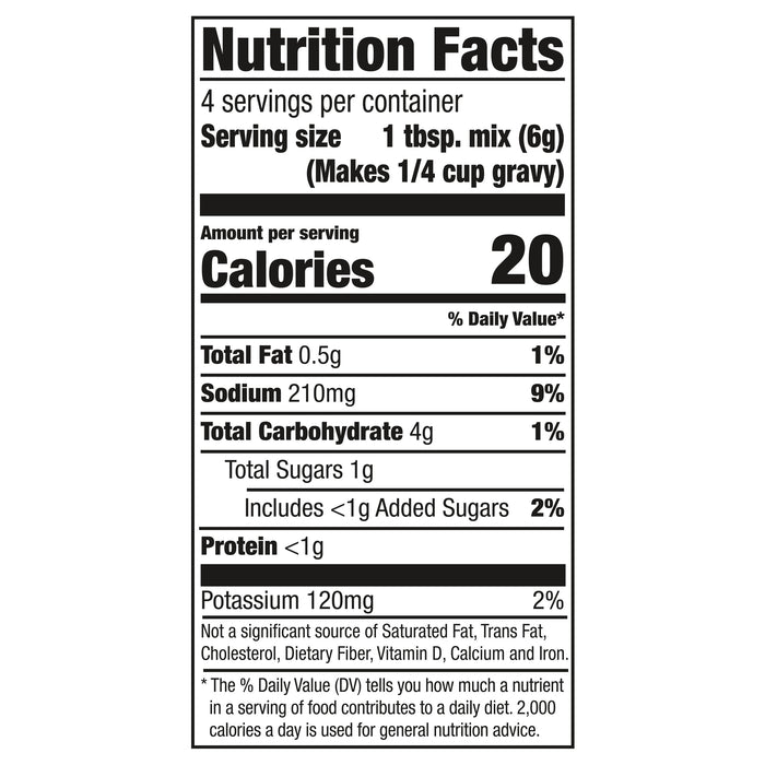 McCormick® 30% Less Sodium Chicken Gravy Mix, 0.87 oz