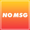 A white text on a gradient background that says NO MSG.