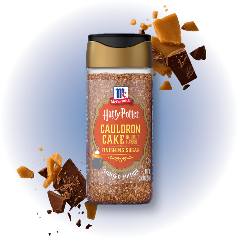 Bottle of McCormick Harry Potter Cauldron Cake Finishing Sugar