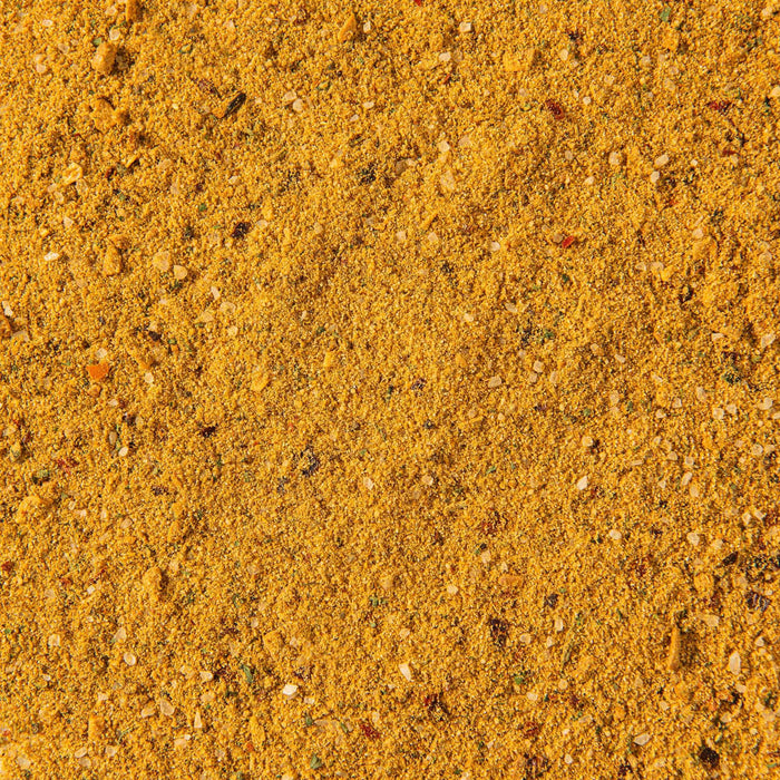 A close-up of a mixture of spices.