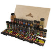 A comprehensive collection of McCormick seasonings and marinades featuring the Dtc Grill Mates Dtcmccgmvp Bundle displayed with a wooden branded crate lid.