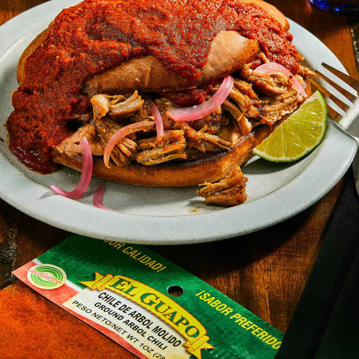 El Guapo® Ground Arbol Chili Pods (Chile de Arbol Molido), 1 oz