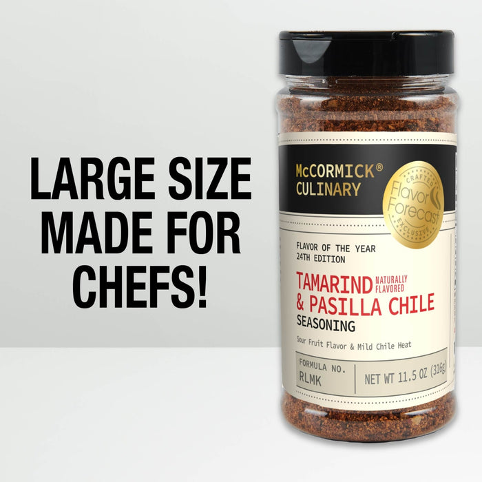 McCormick Culinary 2024 Flavor of the Year Tamarind Naturally Flavored & Pasilla Chile Seasoning, 11.14 oz