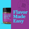 A jar of Flavor Maker\'s Asian Rice Bowl Topping seasoning with the words Everything gonna be all-rice on the label.