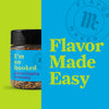 A jar of Flavor Maker salmon topping seasoning with the Flavor Maker logo and the tagline Flavor Made Easy.