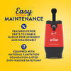 The Heinz Ketchup dispenser is easy to maintain, featuring fewer parts for hassle-free assembly and disassembly, and is equipped with a National Sanitation Foundation-listed dishwasher-safe pump.