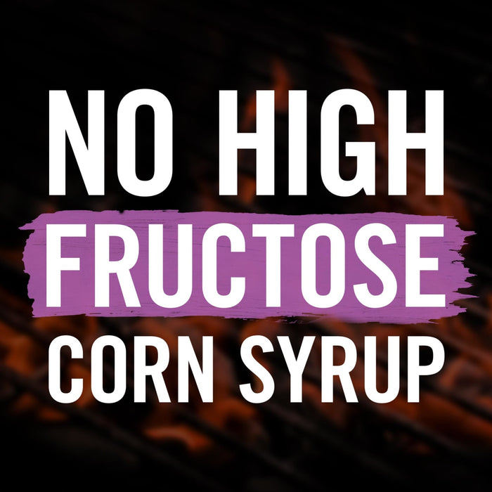 A graphic with white text on a dark background that says No High Fructose Corn Syrup.