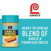 Lawry's Garlic Spread, a ready-to-spread blend of garlic and parmesan cheese.