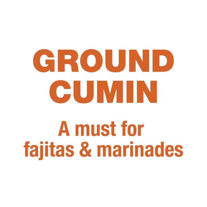 Ground cumin, a must for fajitas and marinades.