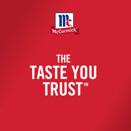 The McCormick logo is displayed above the phrase The Taste You Trust on a red background.