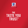 The McCormick logo is displayed above the phrase The Taste You Trust on a red background.