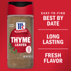 McCormick® Whole Thyme Leaves, 0.75 oz