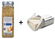 Seasoning container and a silver canister on a white background