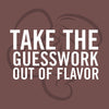 An illustration of a kiwi fruit with the text Take the guesswork out of flavor.