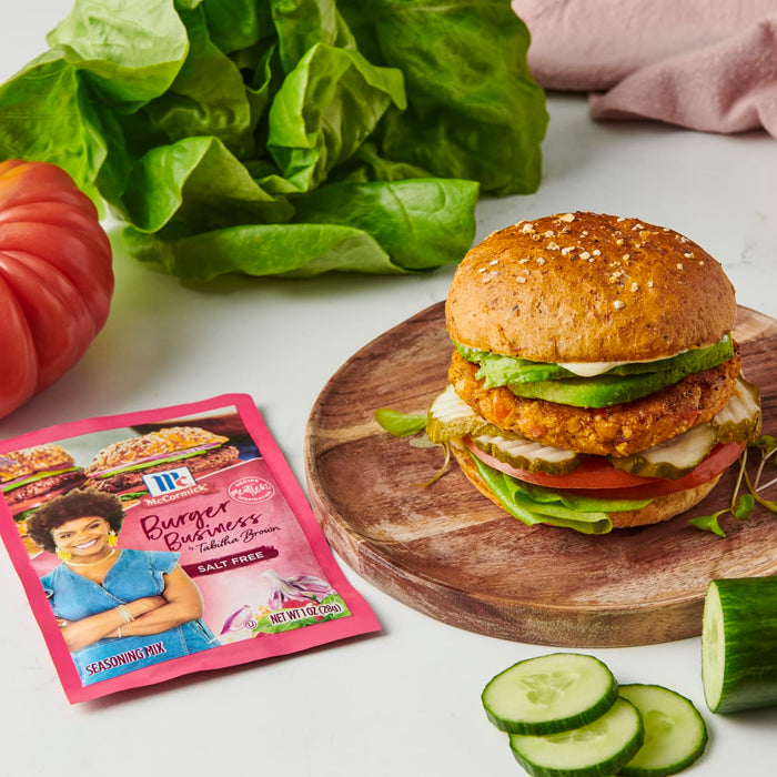 McCormick® Salt Free Burger Business by Tabitha Brown Seasoning Mix, 1 oz (6-Pack)