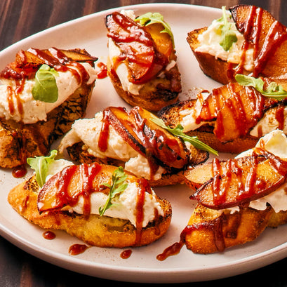 Charred Plum Crostini