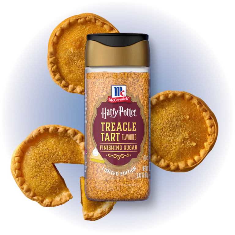 Bottle of McCormick Harry Potter Treacle Tart Finishing Sugar