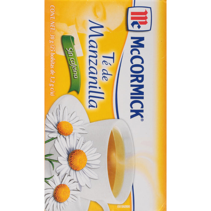 McCormick® 25 Count Box Caffeine Free Chamomile Tea Bags, 1.06 oz