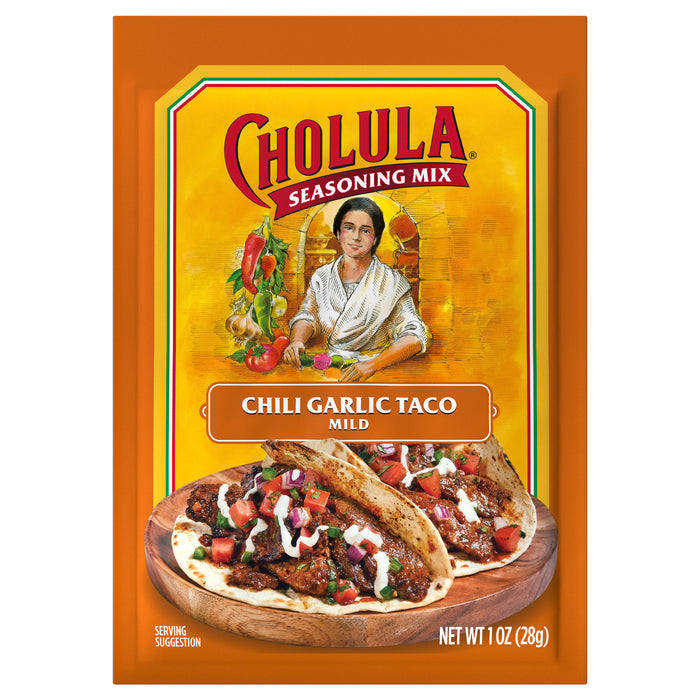 Cholula® Chili Garlic Taco - Mild Recipe Mix, 1 oz (6-Pack)