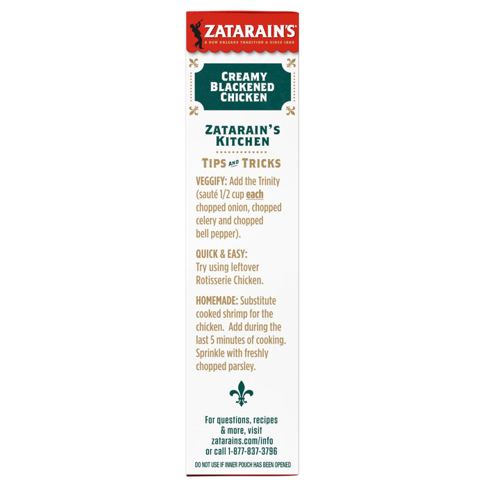 Zatarain's® Creamy Blackened Chicken Rice Mix, 8 oz
