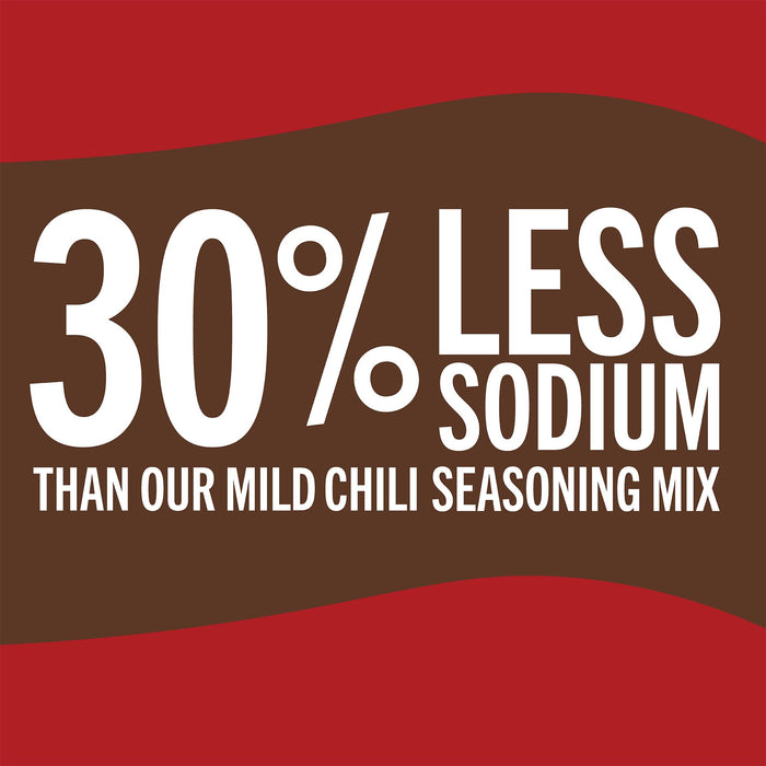 McCormick® 30% Less Sodium Chili Mild Seasoning Mix, 1.25 oz