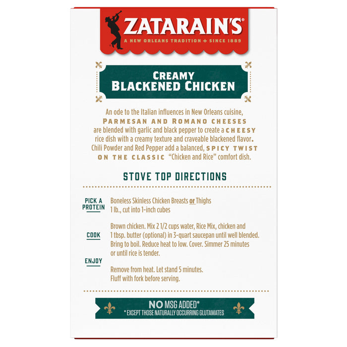 Zatarain's® Creamy Blackened Chicken Rice Mix, 8 oz