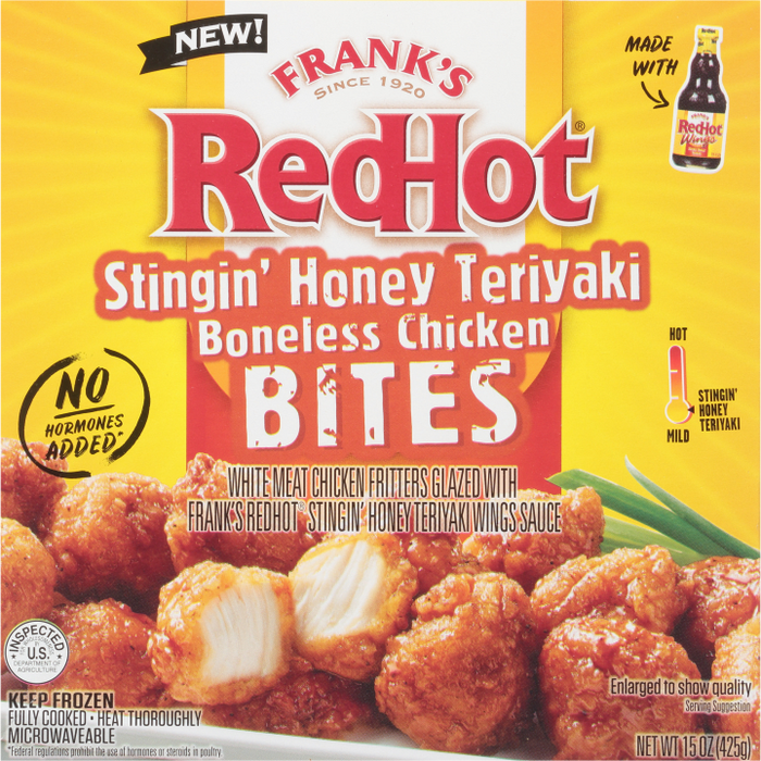Frank's RedHot® Stingin Honey Teriyaki Frozen Chicken Bites, 15 oz