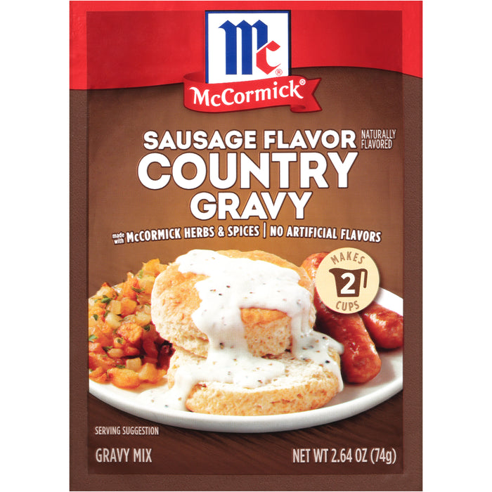 McCormick® Sausage Flavor Country Gravy Seasoning Mix, 2.64 oz (6-Pack)