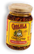 Jar of Cholula Chili Crisp Sauce with a yellow label on a white background