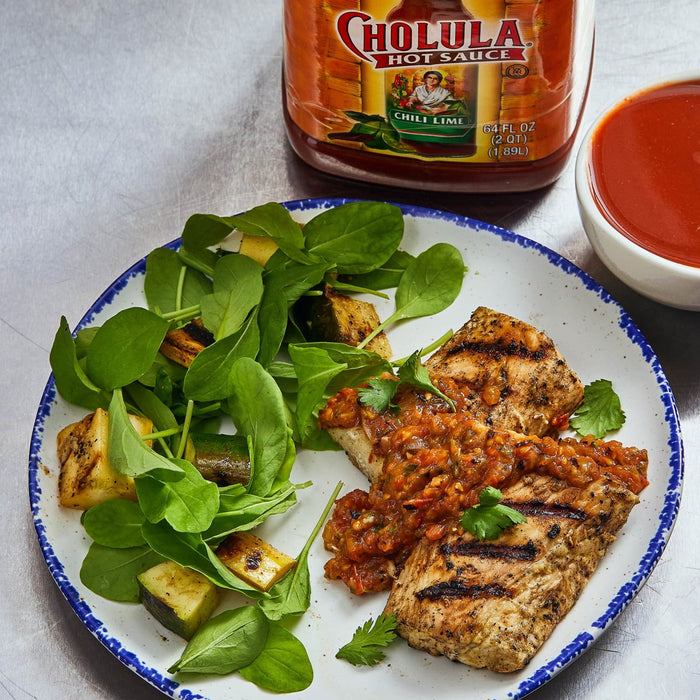 Cholula Chili Lime Hot Sauce, 64.0 fl oz