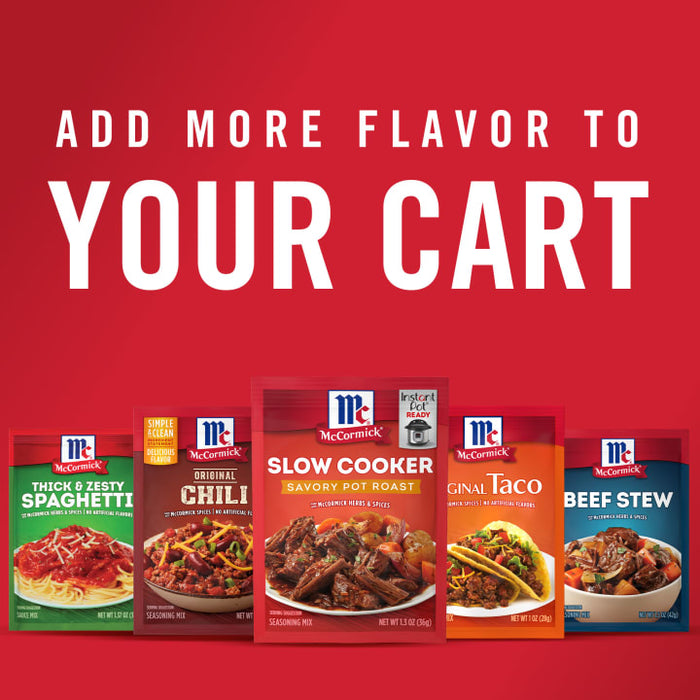 McCormick® Slow Cooker Savory Pot Roast Seasoning Mix, 1.3 oz (6-Pack)