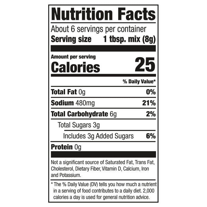McCormick® Original Buffalo Wings Seasoning Mix, 1.6 oz (6-Pack)