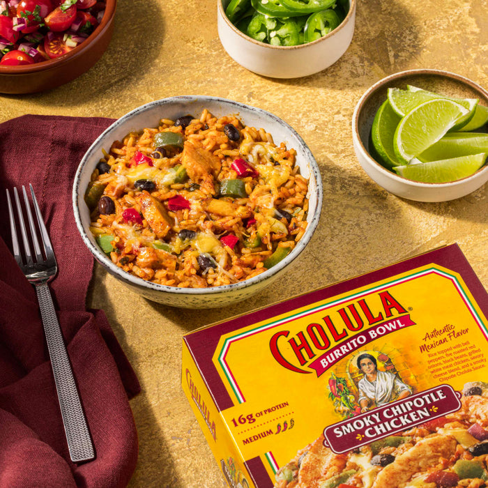 Cholula® Smoky Chipotle Chicken Frozen Burrito Bowl, 9 oz