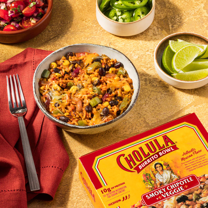 Cholula® Smoky Chipotle Veggie Frozen Burrito Bowl, 9 oz