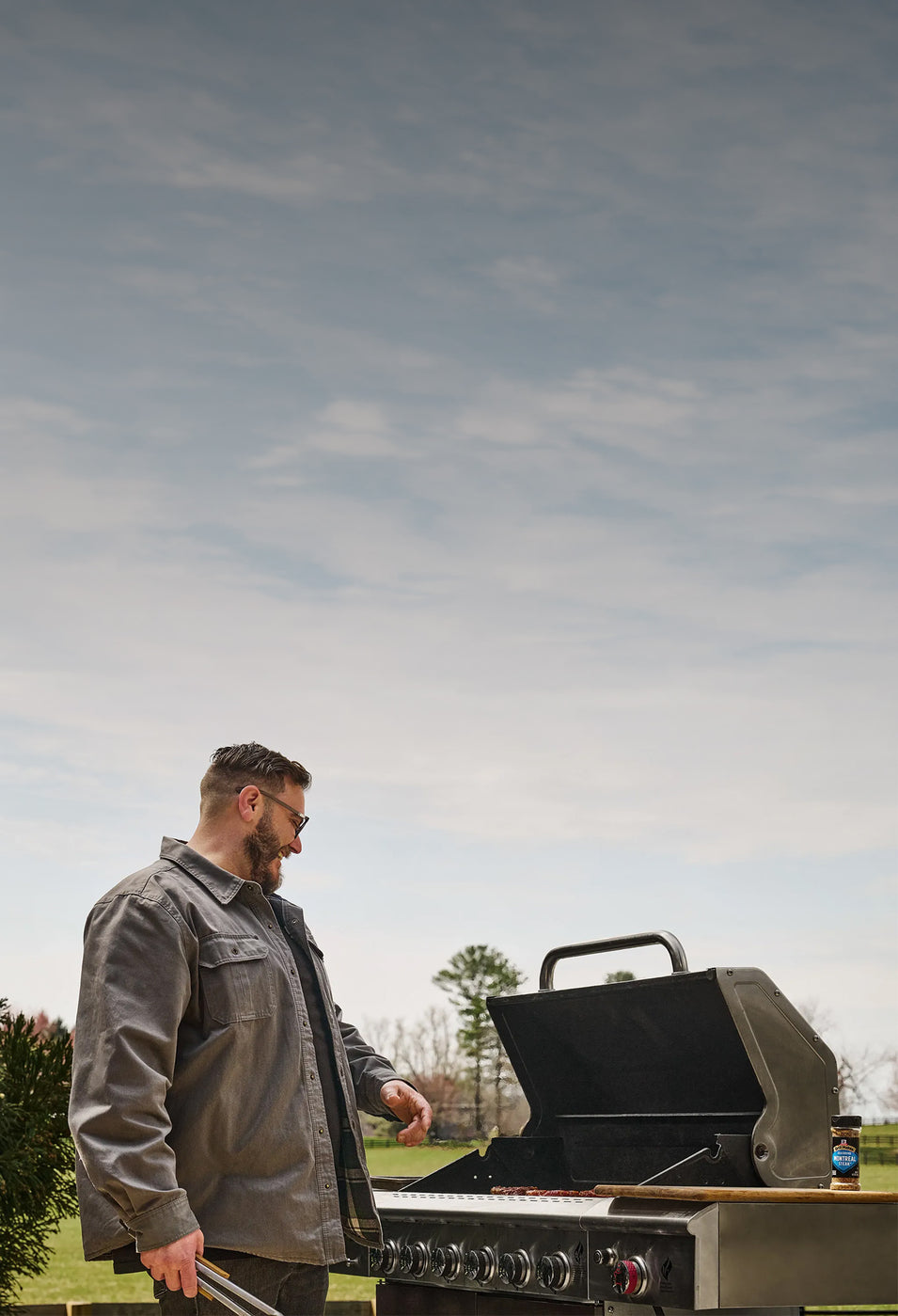 jordan at the grill