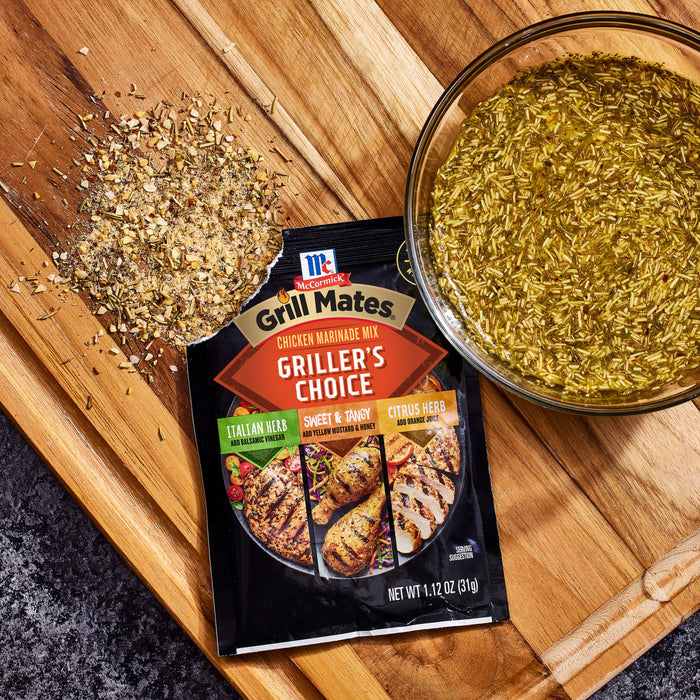 McCormick® Grill Mates® Griller's Choice Chicken Marinade Mix, 1.12 oz (6-Pack)