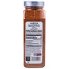 A McCormick for Chefs Harissa Seasoning jar with nutrition facts and ingredients listed.