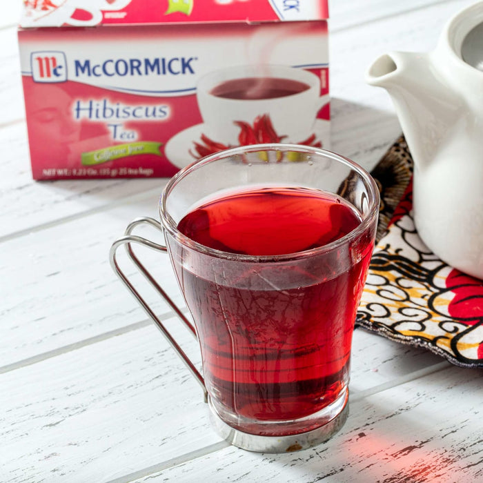 McCormick® Caffeine Free Hibiscus Tea 25 Count Box, 1.23 oz