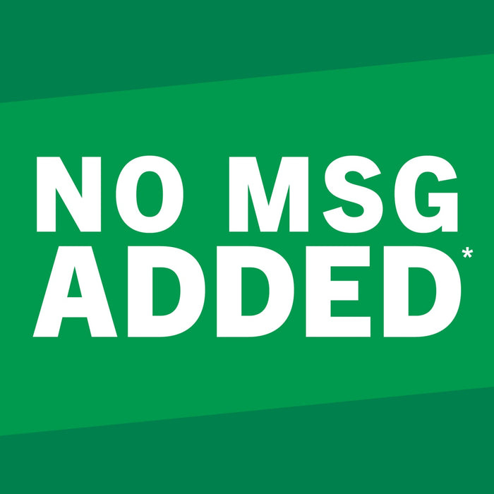 A green logo with white text that says NO MSG ADDED*