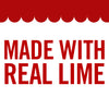 A red banner with the text Made with Real Lime in white.